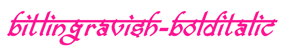 bitlingravish-BoldItalic預覽圖片