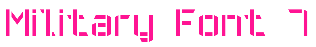 Military Font 7